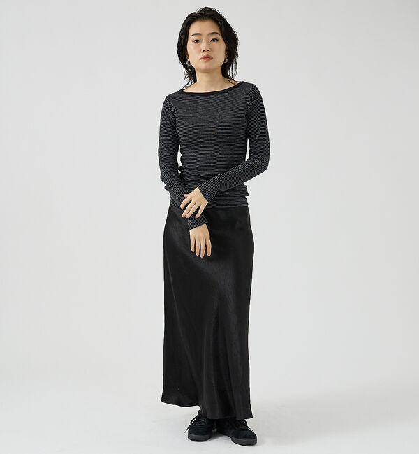 Rouge vif「【Robert P. Miller】パネルリブボートネックTEE / ロンT /」|Tシャツ・カットソー|