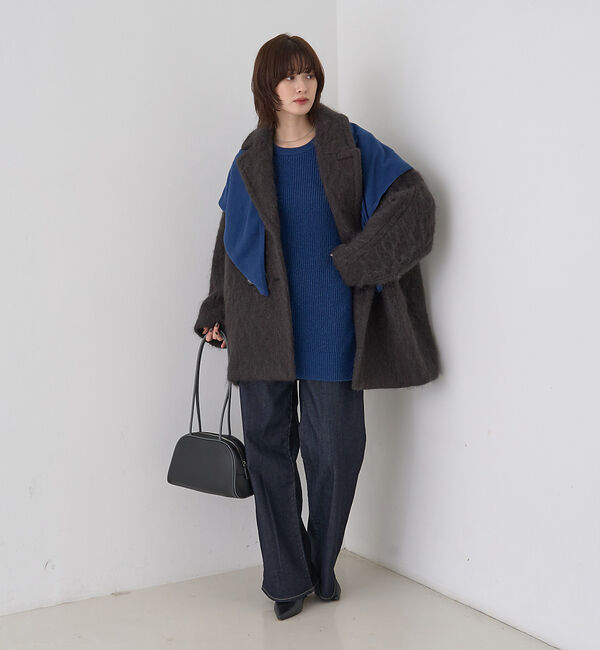 Rouge vif「シャギーピーコート」|ピーコート|