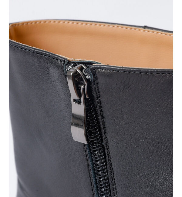 Rouge vif「【REMME／レメ】サイドジップレザーショートブーツ」|ショートブーツ|