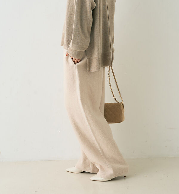 Rouge vif「ウール起毛ジャージーカーブパンツ」|その他|