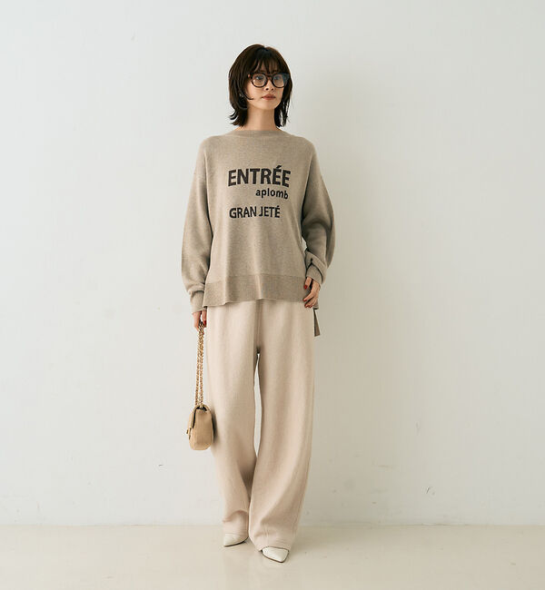 Rouge vif「ウール起毛ジャージーカーブパンツ」|その他|