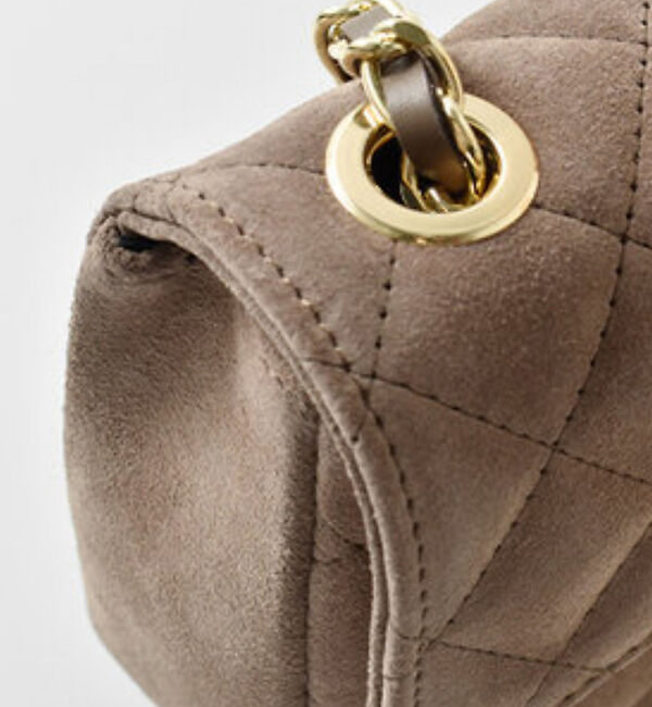 Rouge vif「【新色登場】【AULENTTI/オウレンティ】チェーンスエードミニショルダー」|ショルダー・メッセンジャー|