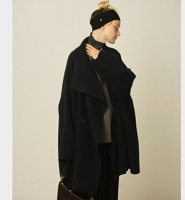 Rouge vif「【2サイズ展開】ウール混変形リバーコート」|その他|