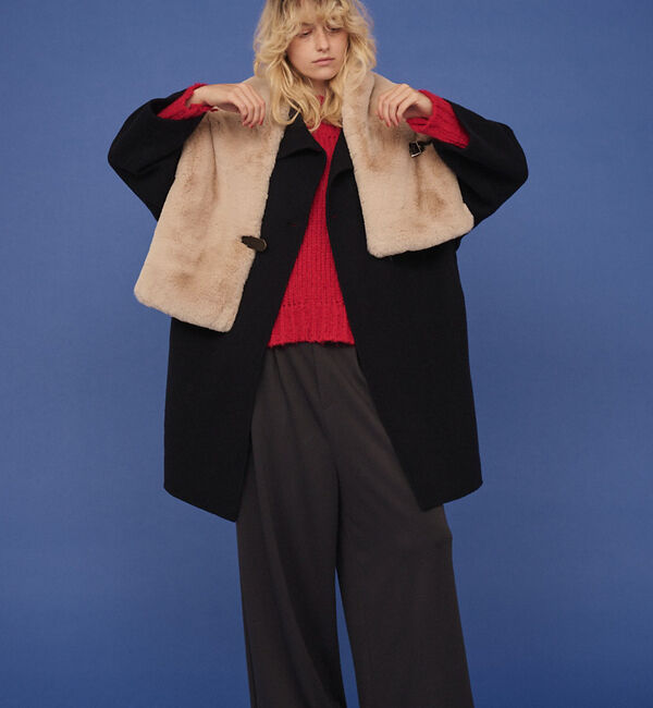 Rouge vif「ウール混オーバーカラーリバーコート」|その他|