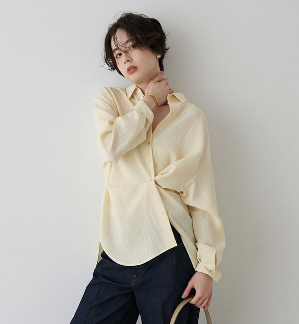 Rouge vif「【一部店舗限定】アシンメトリー変形2WAYシャツ」|シャツ・ブラウス|