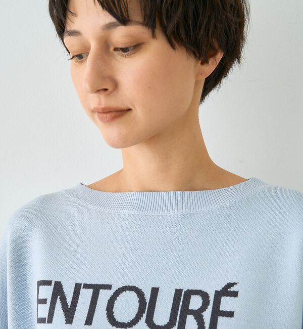 Rouge vif「【2026SS新作】ジャガードロゴニット ENTOURE DE CALME」|ニット・セーター|