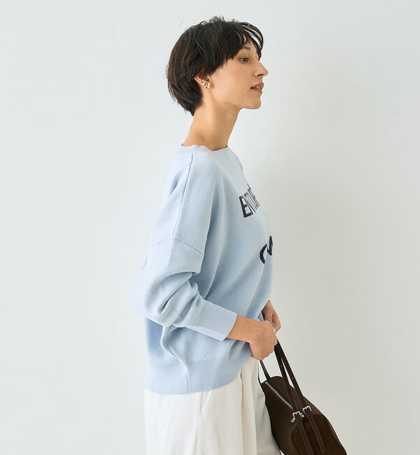 Rouge vif「【2026SS新作】ジャガードロゴニット ENTOURE DE CALME」|ニット・セーター|