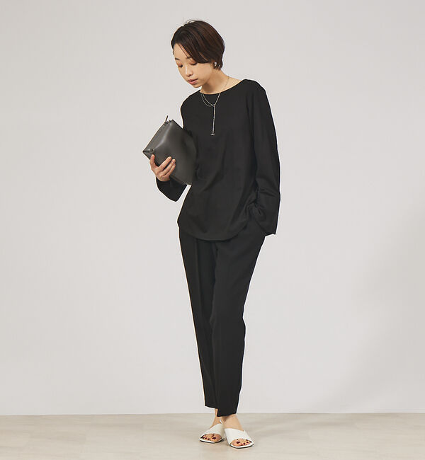 qualite「ダブルクロスセンタープレスパンツ」|その他|