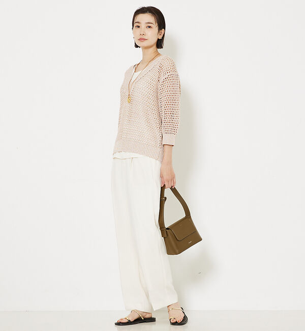 qualite「トルコサテンストレートパンツ」|その他|