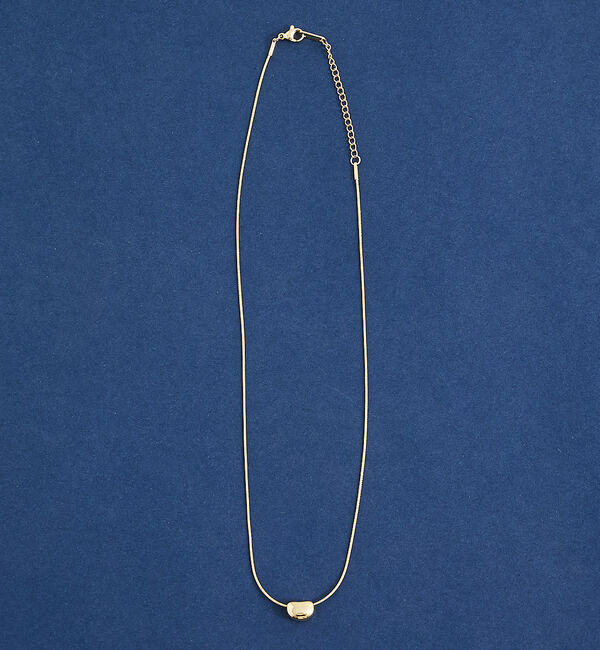 qualite「ステンレスビーンチャームネックレス」|ネックレス|