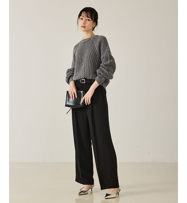 qualite「【セットアップ対応】センタープレスストレートパンツ」|その他|