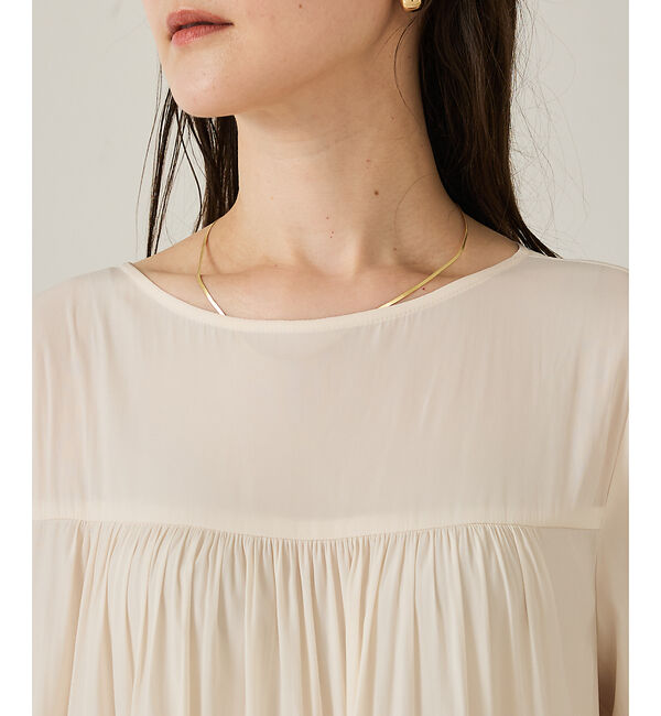 qualite「エアーフローティアードブラウス」|シャツ・ブラウス|