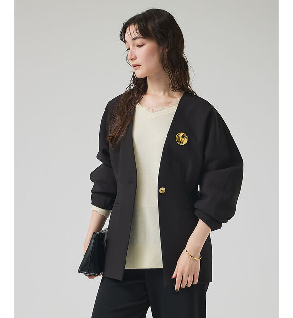 qualite「ステンレスサークルブローチ/ゴールド/シルバー」|その他|