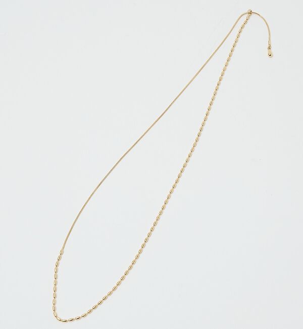 qualite「オーバルチェーンラリエット」|ネックレス|