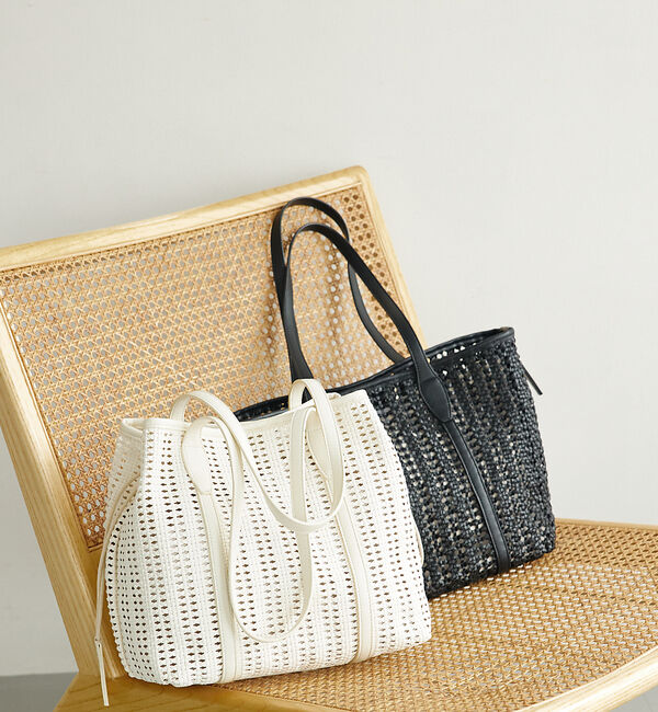 LOWELL things「Ciel/ドロストメッシュトートバッグ」|かごバッグ|