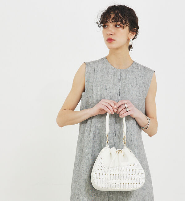 LOWELL things「Merge/メッシュ2wayショルダーバッグ」|ショルダー・メッセンジャー|アイボリー