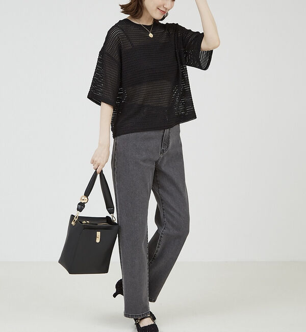 abahouse mavie「メッシュレースプルオーバー」|Tシャツ・カットソー|