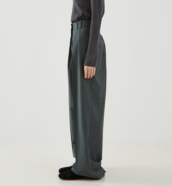 The Store by C' 「【ROHE】Wide Leg Double Pleated Trousers／ワ」|その他|
