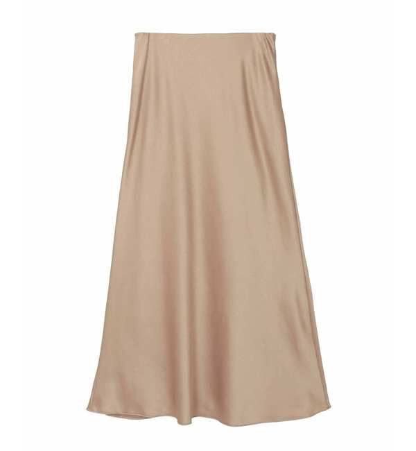 SOFFITTO「バイアスフレアーサテンスカート」|スカート|