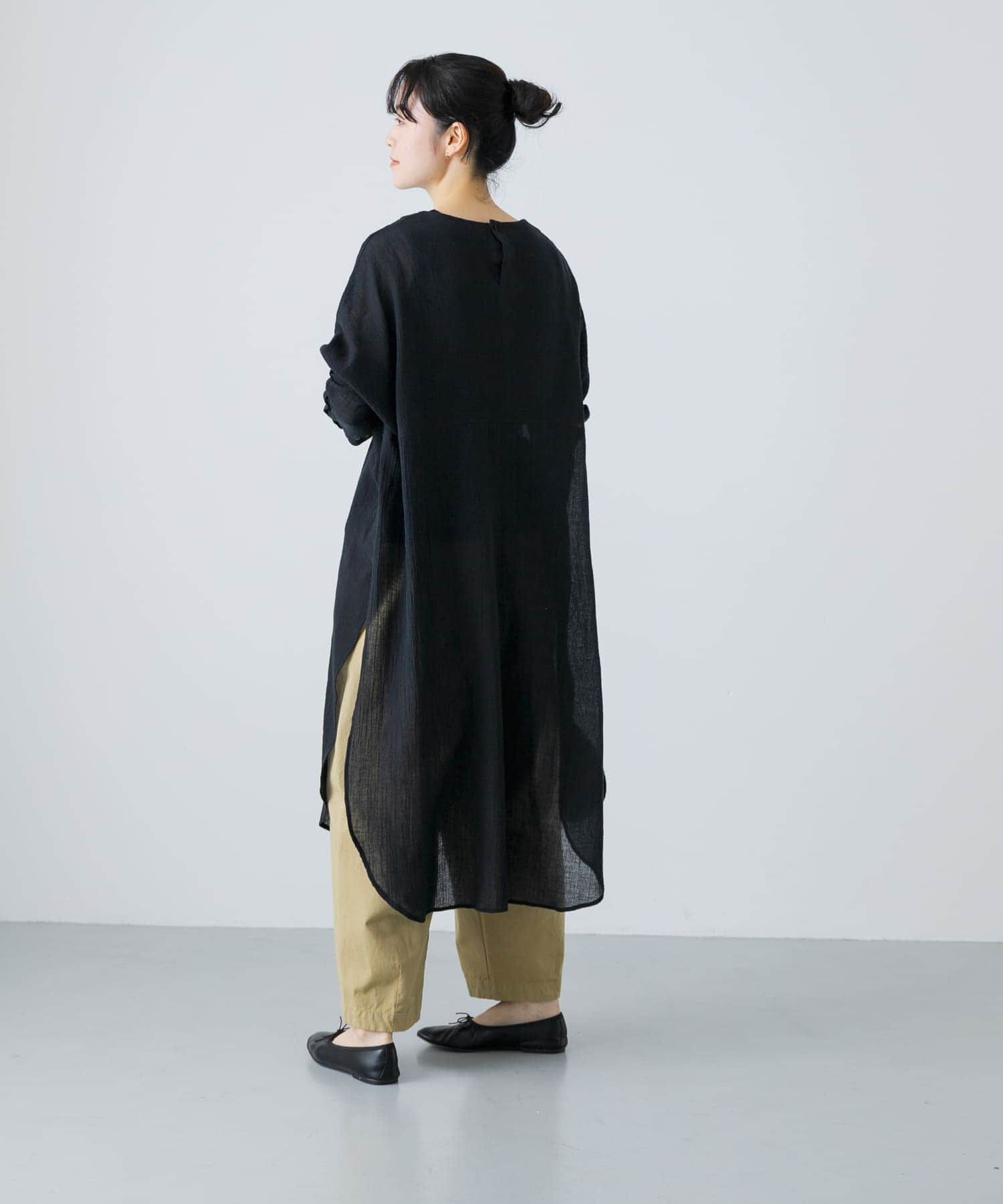 かぐれ「ガーゼロングチュニック」|チュニック|