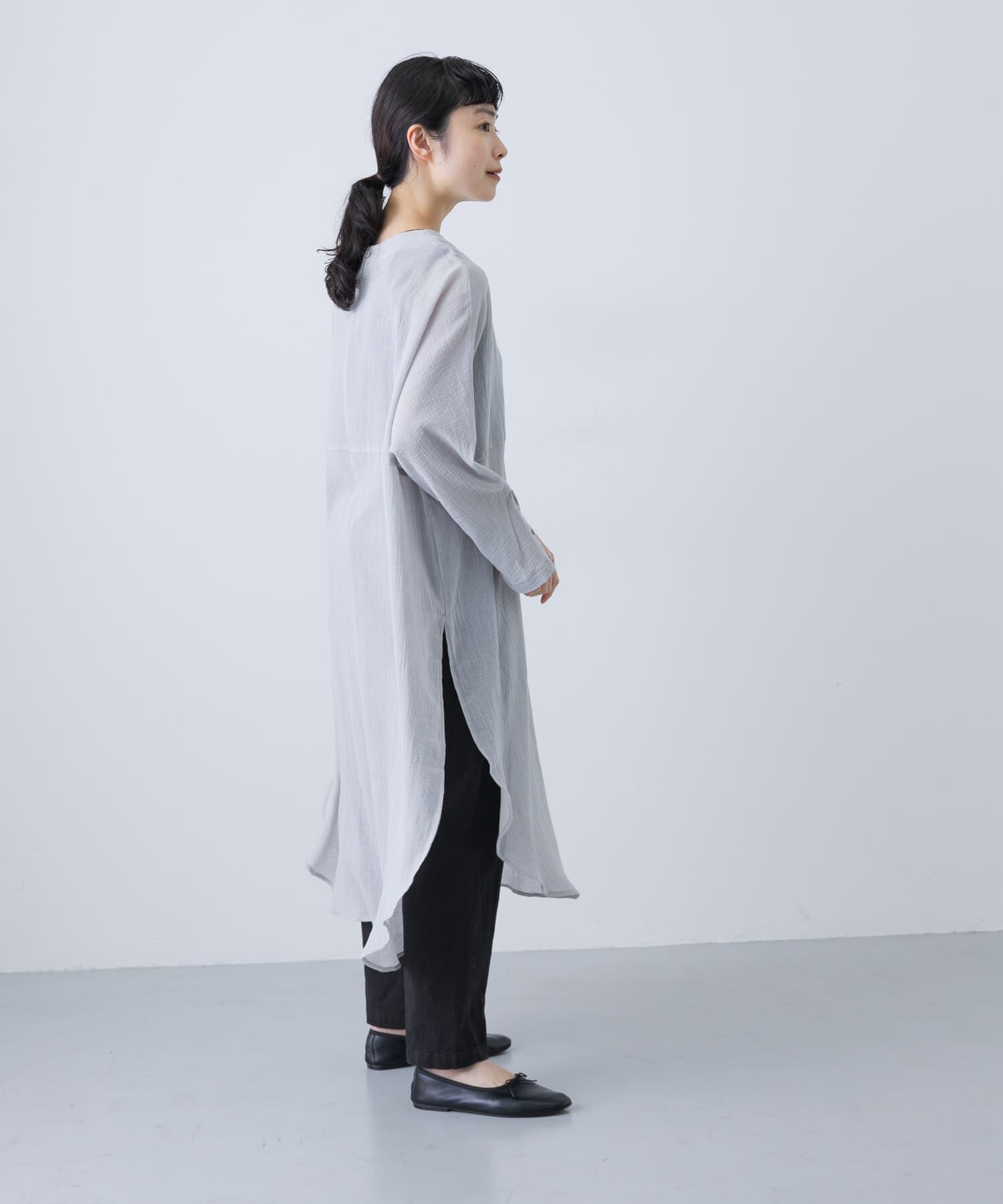 かぐれ「ガーゼロングチュニック」|チュニック|