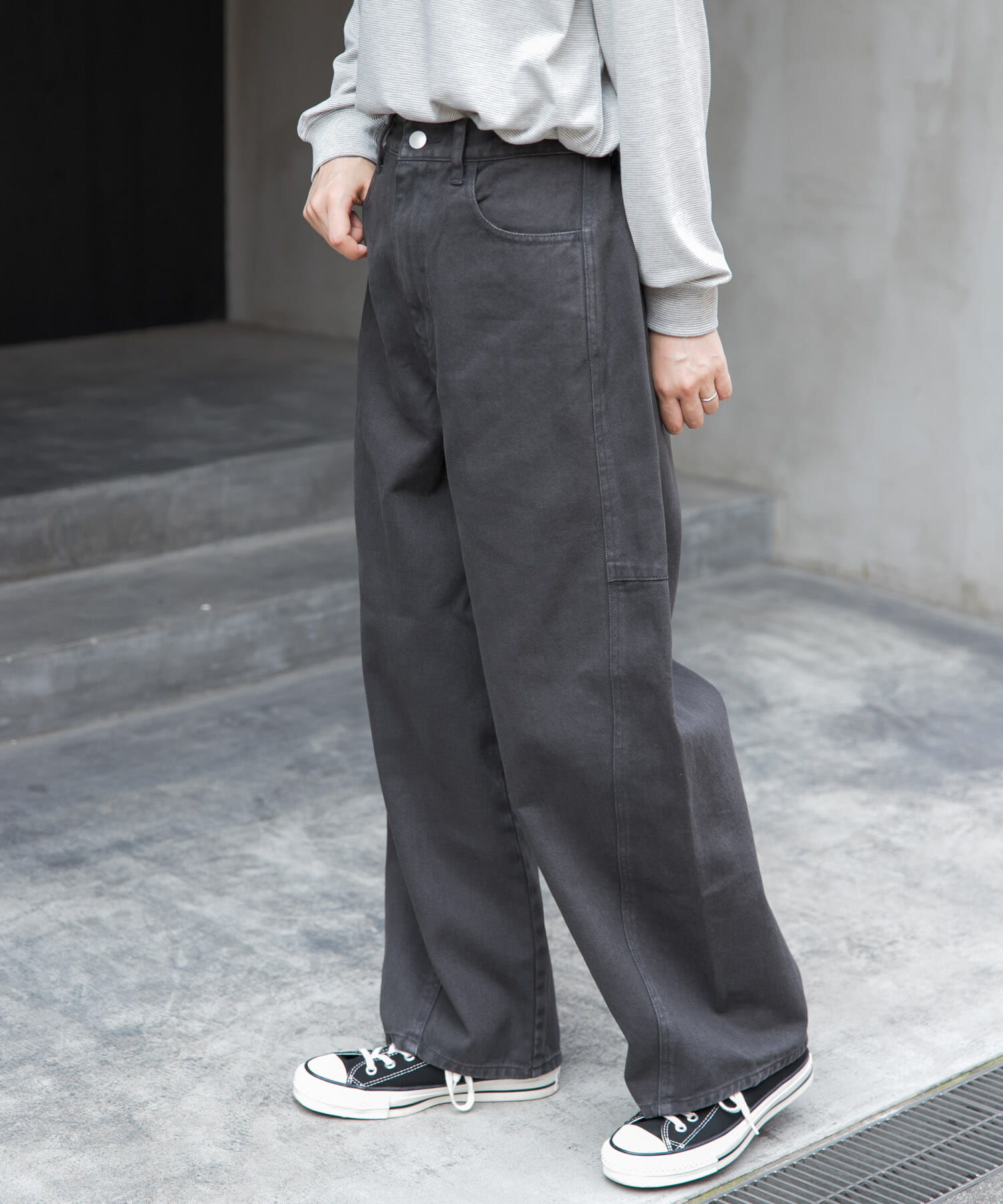 URBAN RESEARCH DOORS「FORK&SPOON　ガーメントダイツイルカーブパンツ」|その他|