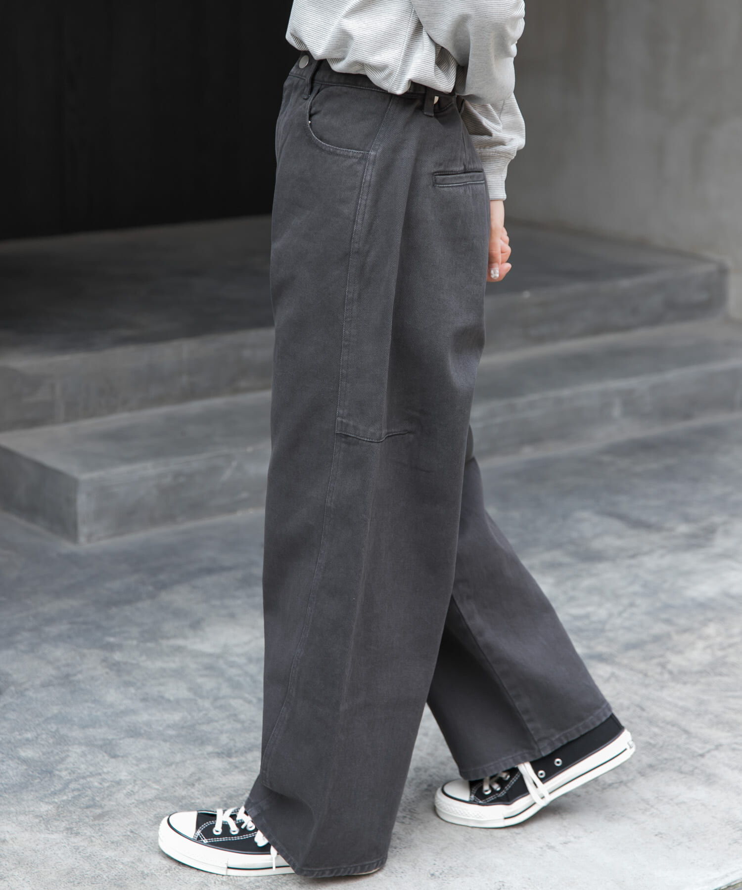 URBAN RESEARCH DOORS「FORK&SPOON　ガーメントダイツイルカーブパンツ」|その他|