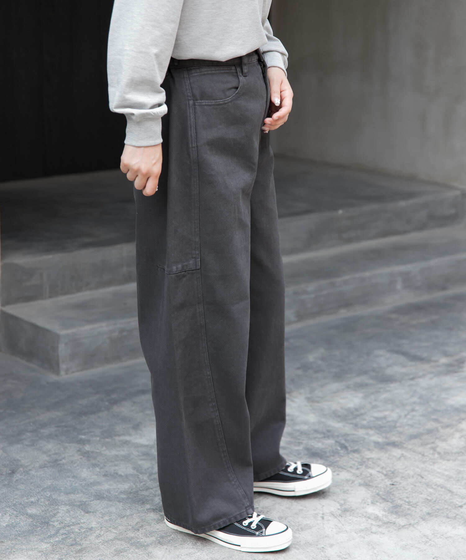 URBAN RESEARCH DOORS「FORK&SPOON　ガーメントダイツイルカーブパンツ」|その他|