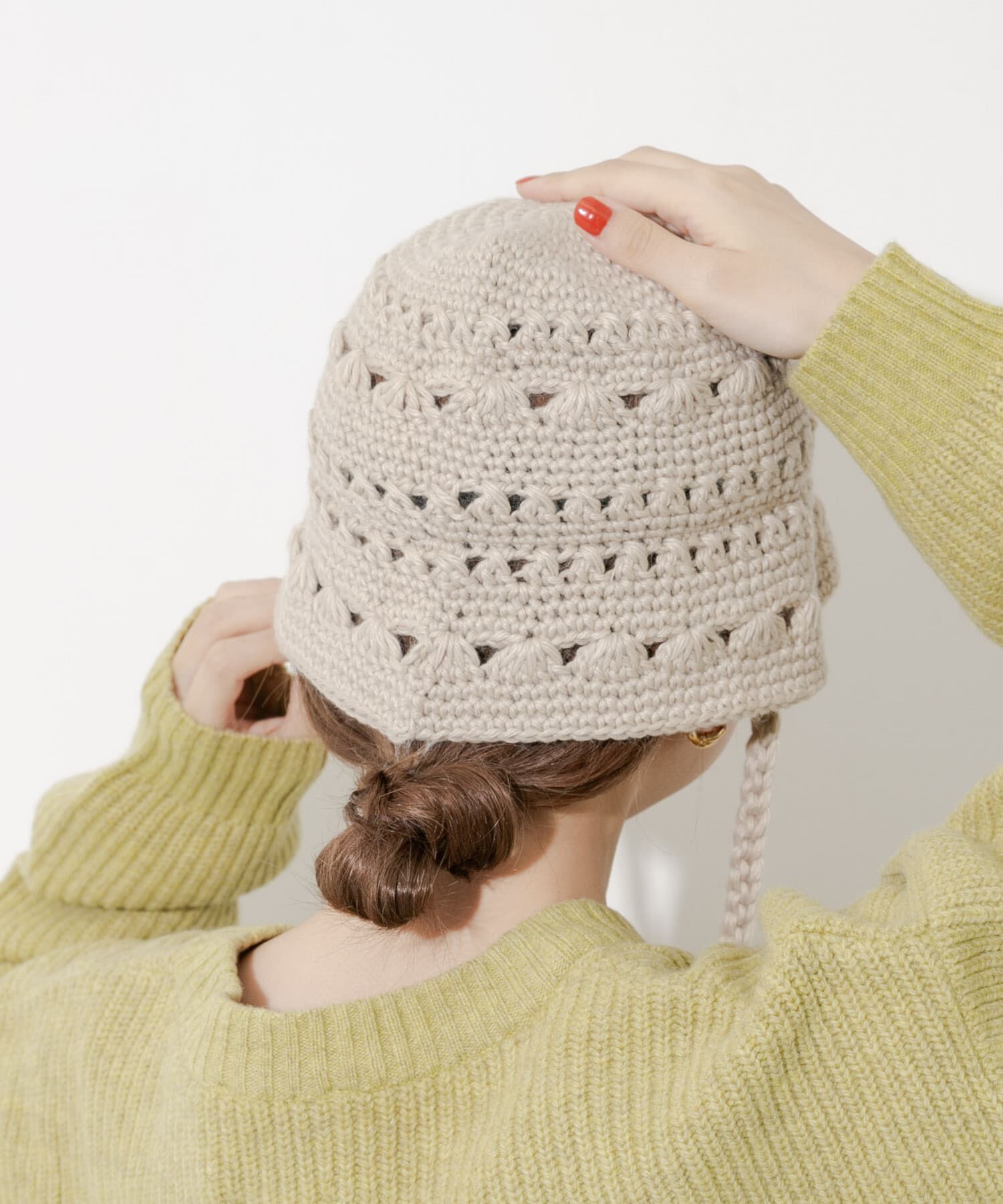 SMELLY「クロシェニットハット」|ハット|