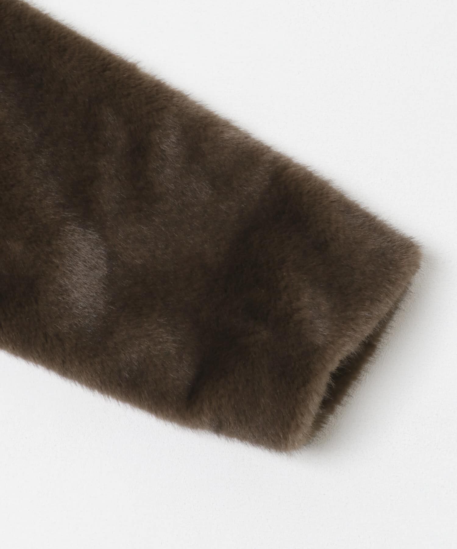 URBAN RESEARCH ROSSO「F by ROSSO　ファーZIPショートコート」|ノーカラーコート|