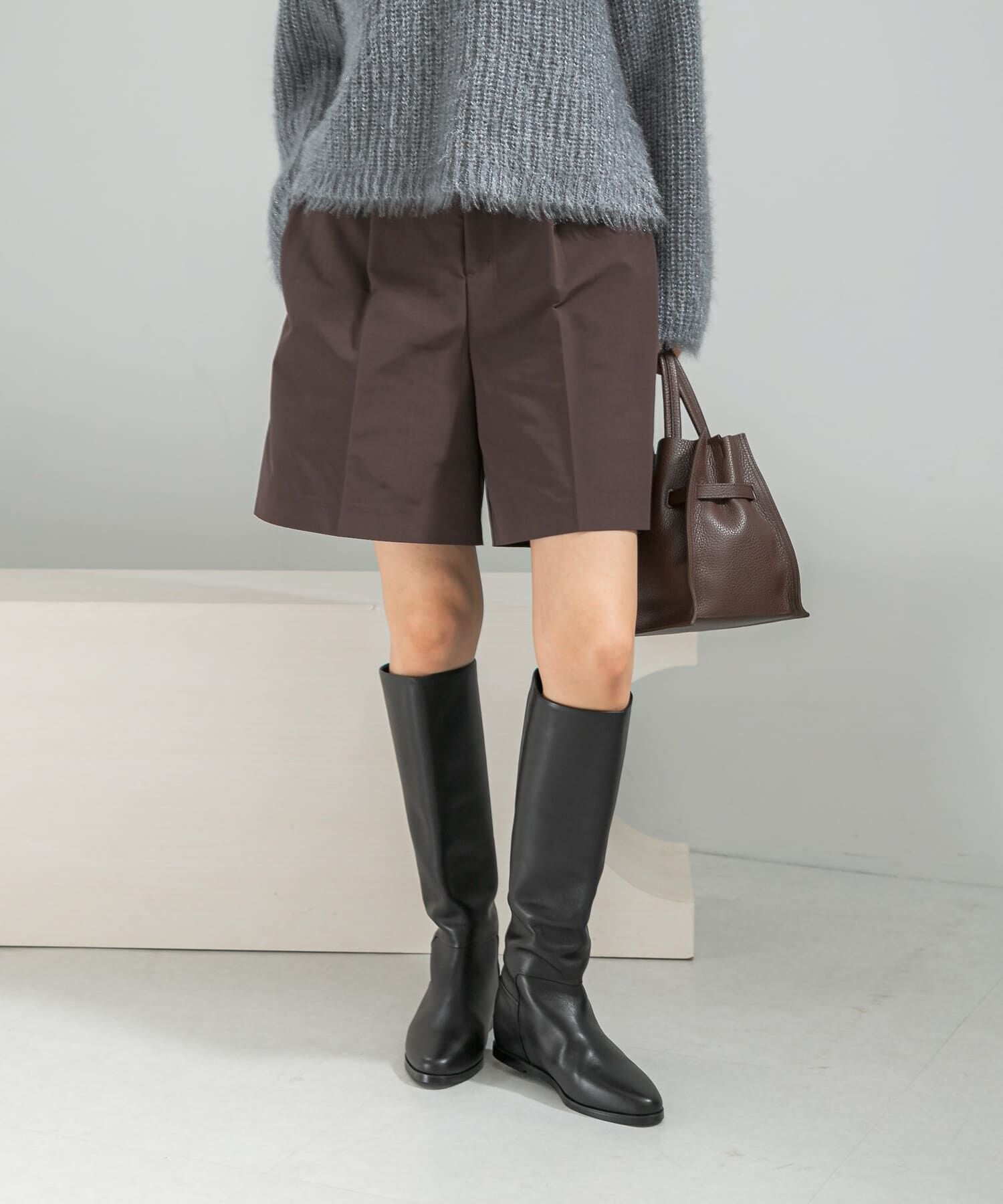 URBAN RESEARCH ROSSO「タックデザインショートパンツ」|その他|ブラウン