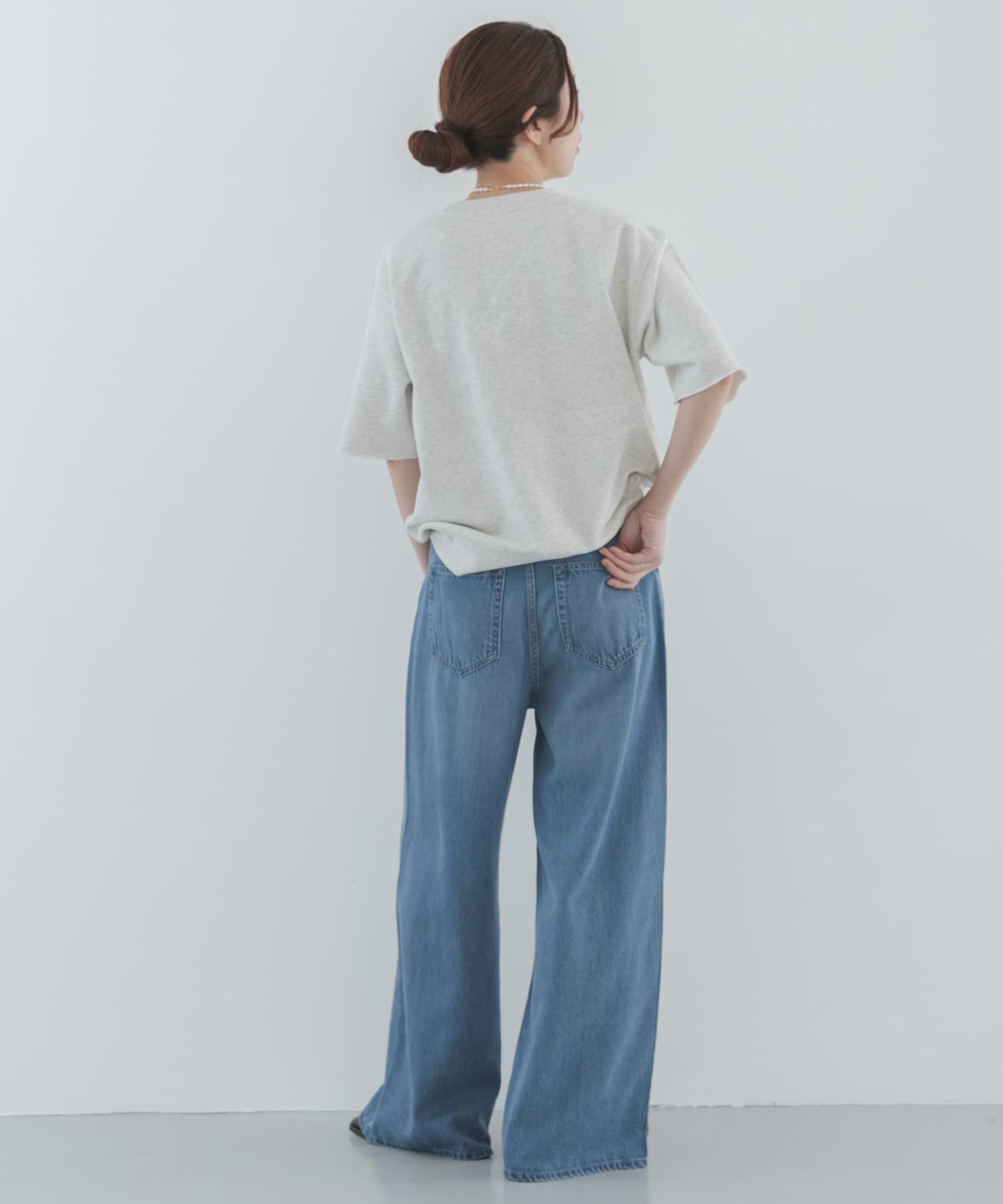 Sonny Label 「リヨセルコットンドロストワイドデニム」|デニム|