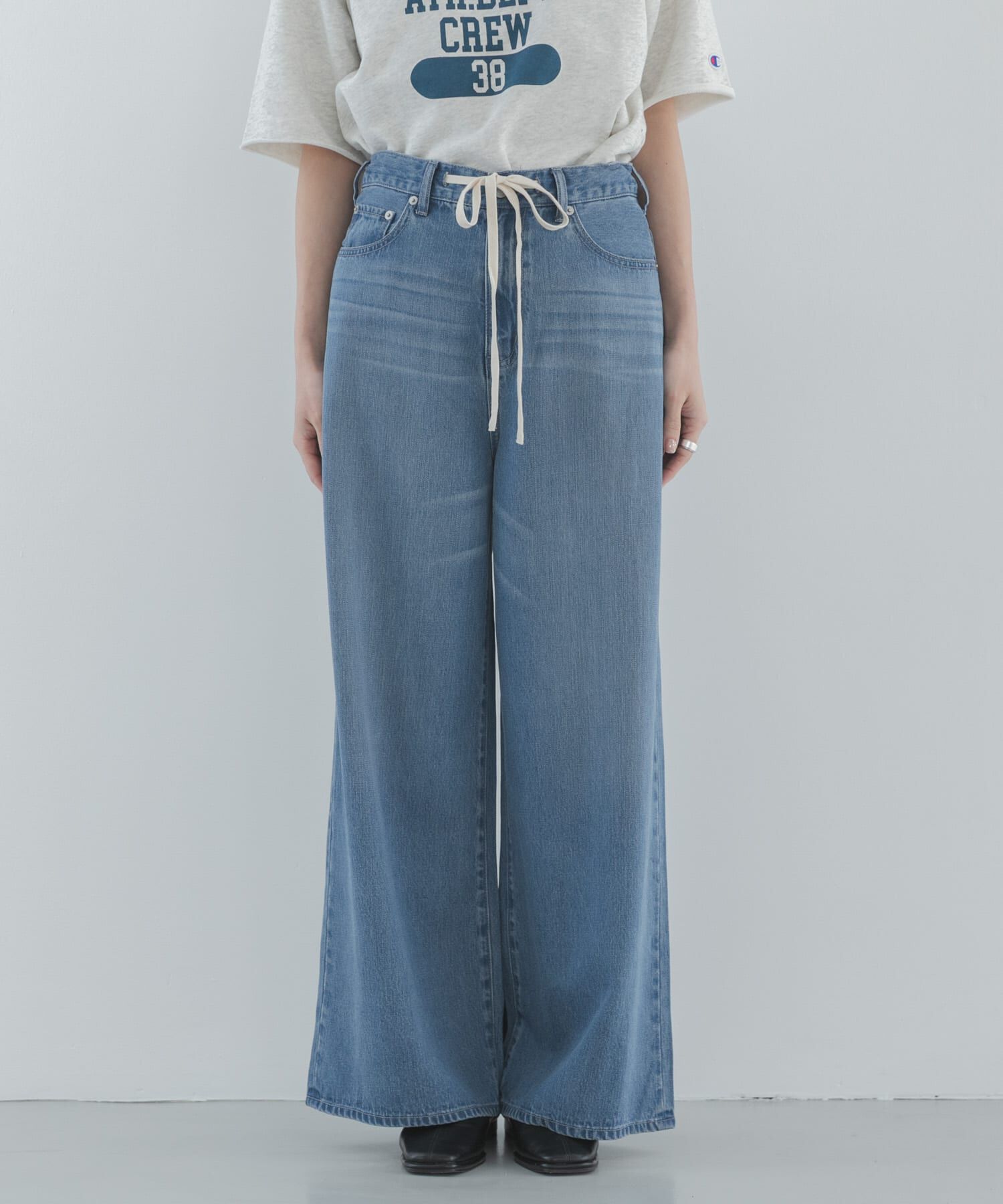 Sonny Label 「リヨセルコットンドロストワイドデニム」|デニム|