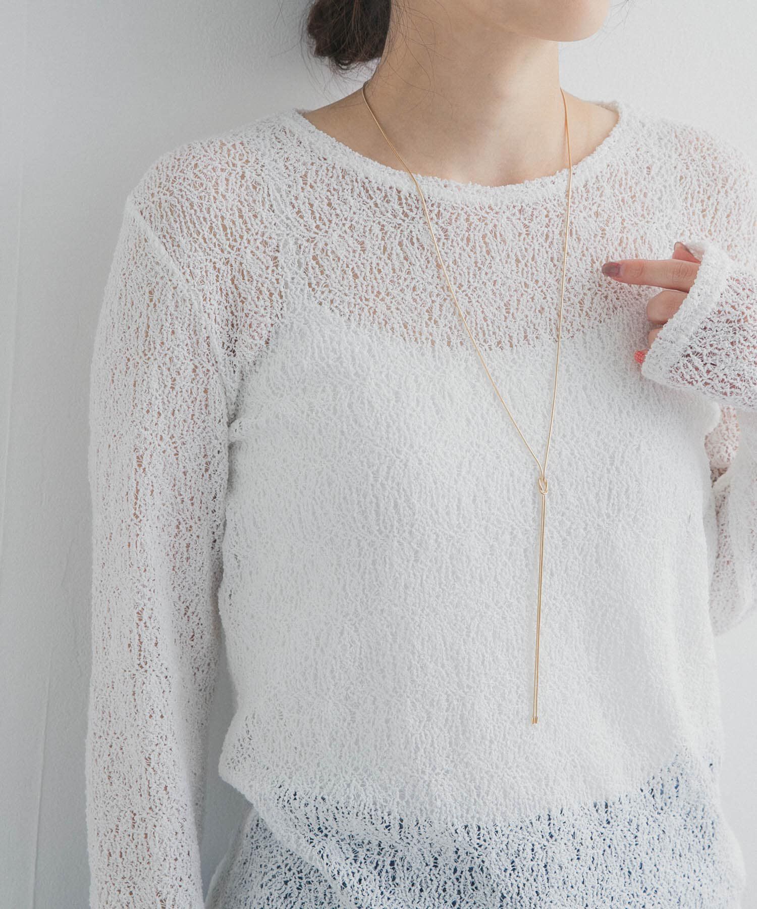 URBAN RESEARCH DOORS「スネークチェーンノットネックレス」|ネックレス|ゴールド