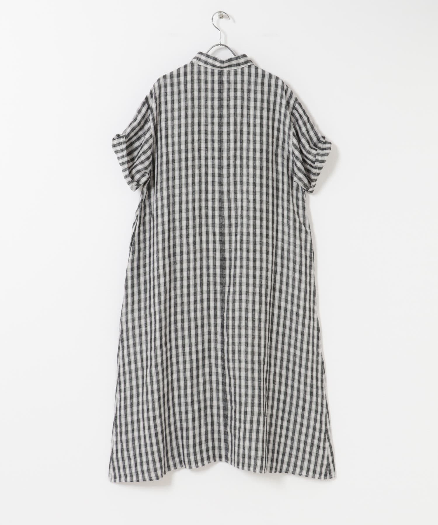 URBAN RESEARCH DOORS「リネン半袖シャツワンピース」|ワンピース|