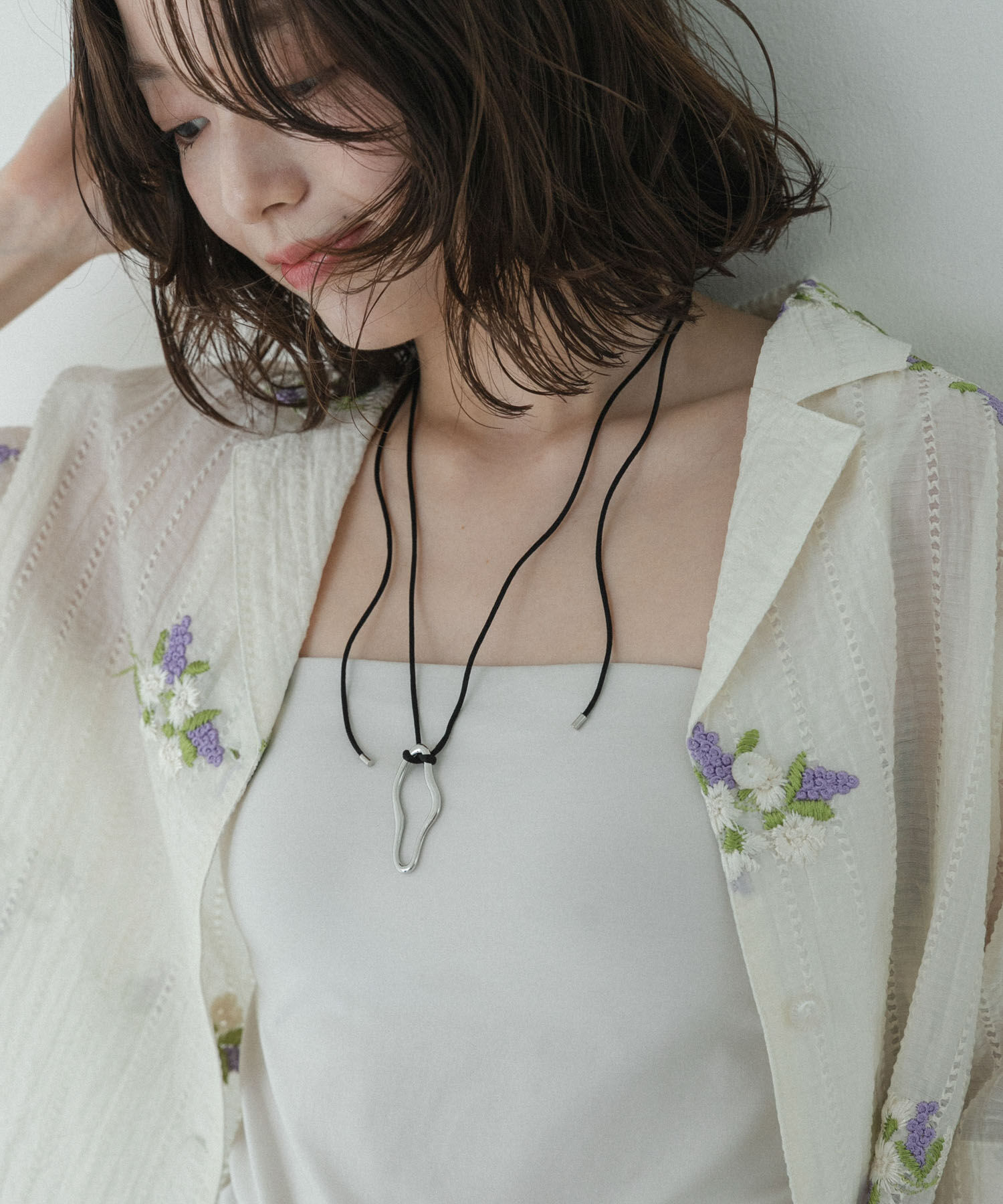 Sonny Label 「日本製ニュアンスモチーフコードネックレス」|ネックレス|シルバー