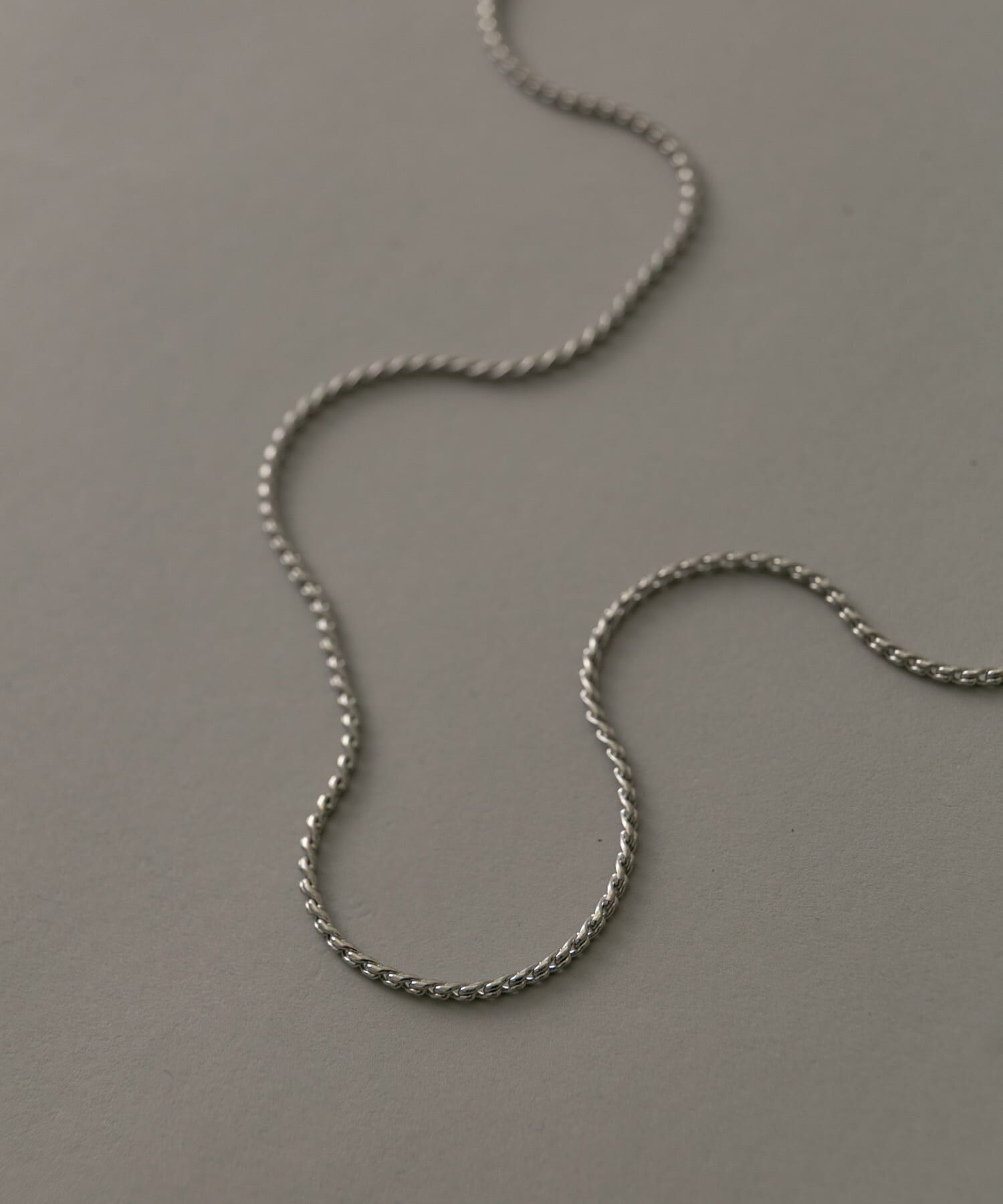 SMELLY「ステンレススクリューチェーンネックレス」|ネックレス|