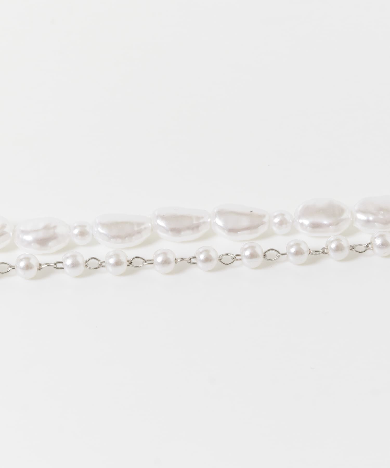 SMELLY「イビツパール2セットネックレス」|ネックレス|