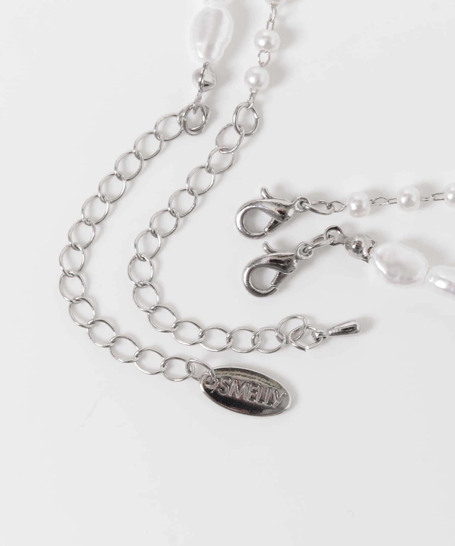 SMELLY「イビツパール2セットネックレス」|ネックレス|