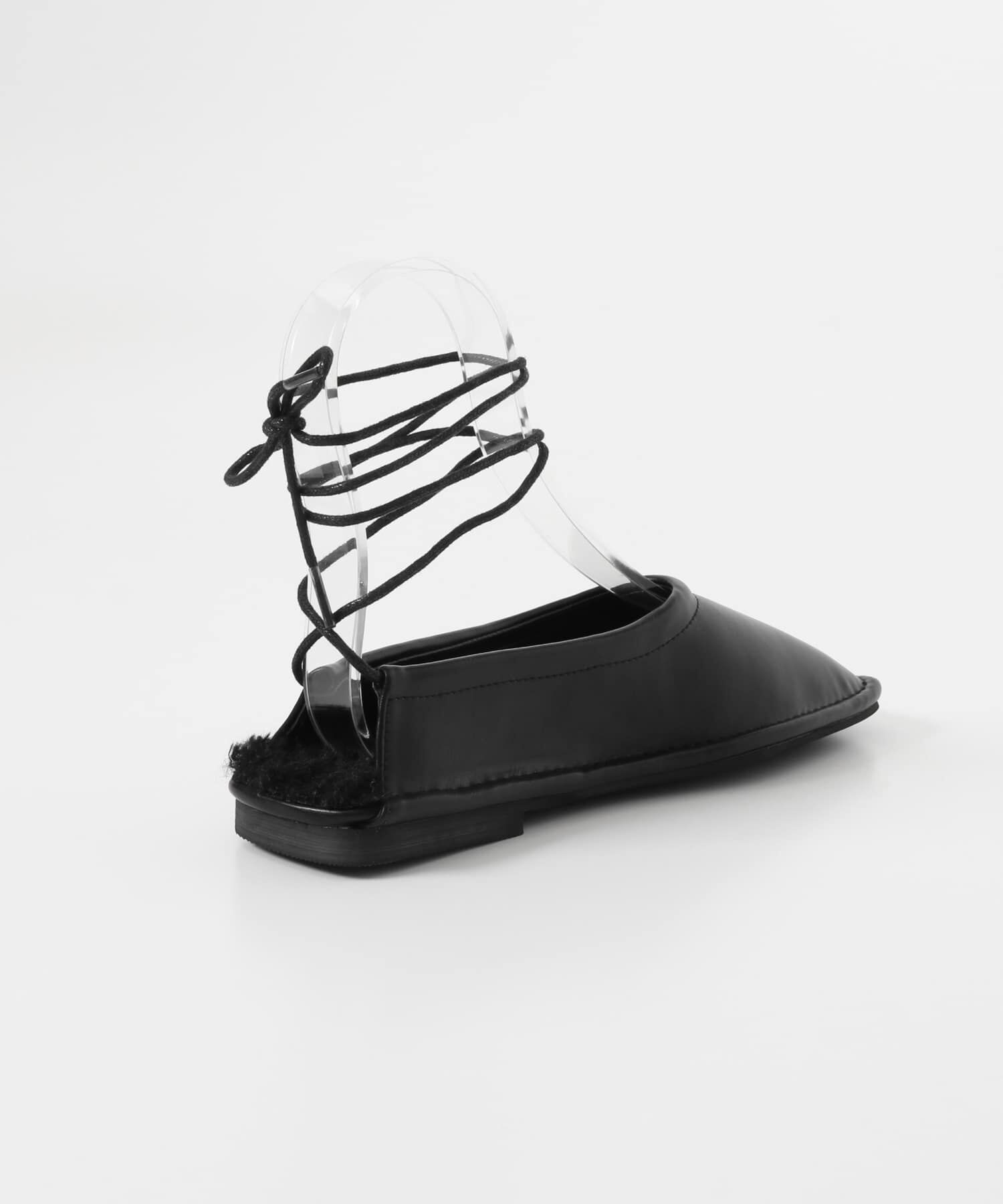  「スクエアステッチレースアップパンプス&there4;」|パンプス|