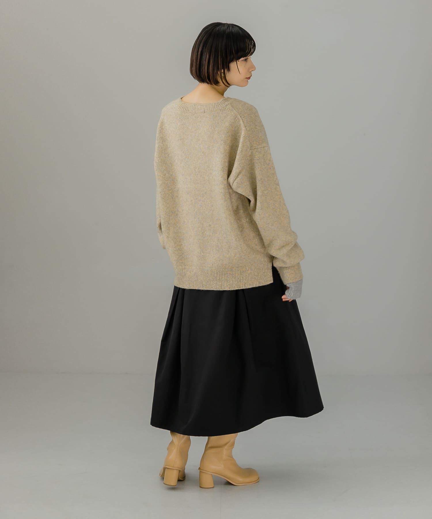  「タックミディスカート」|スカート|