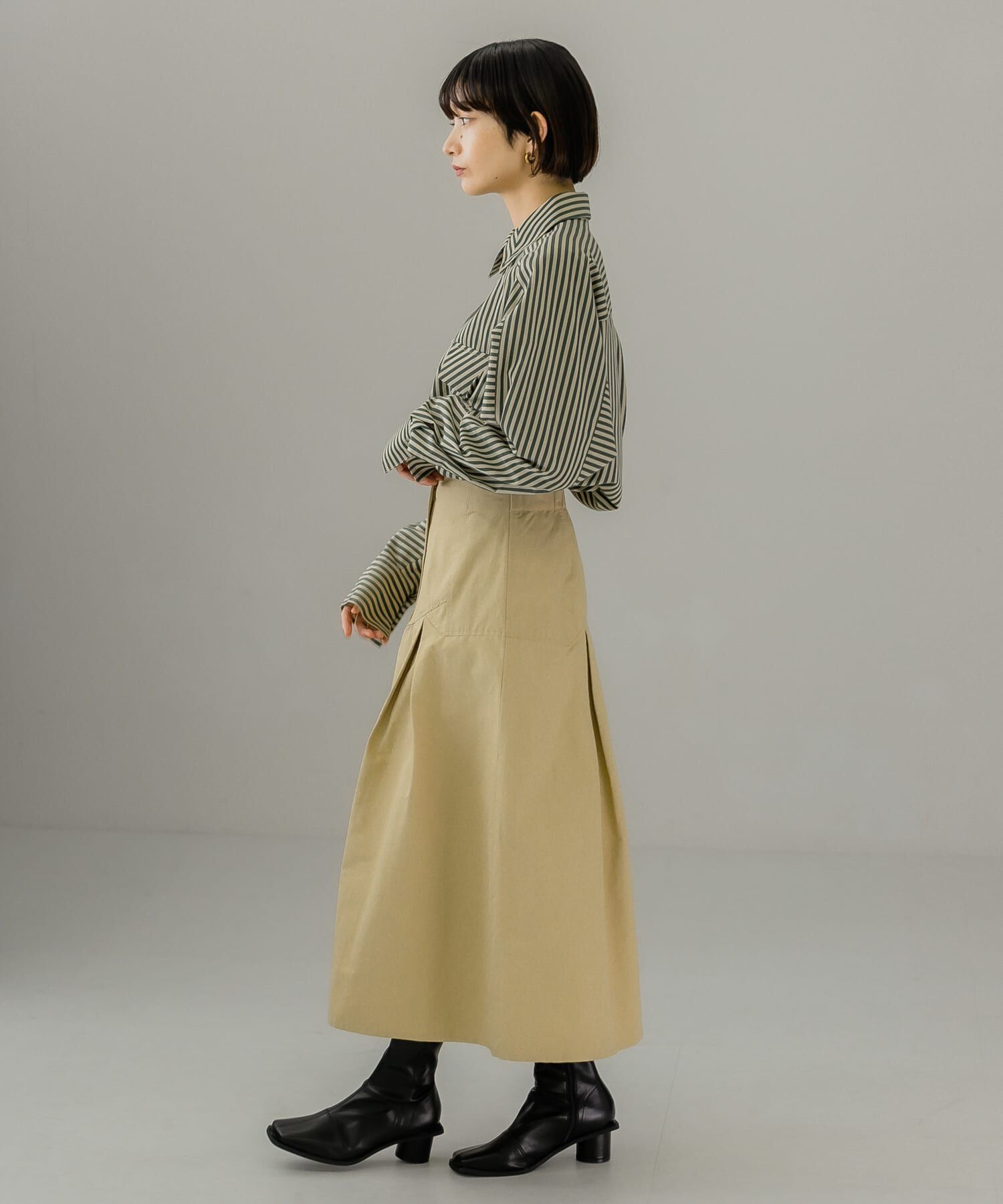  「タックミディスカート」|スカート|