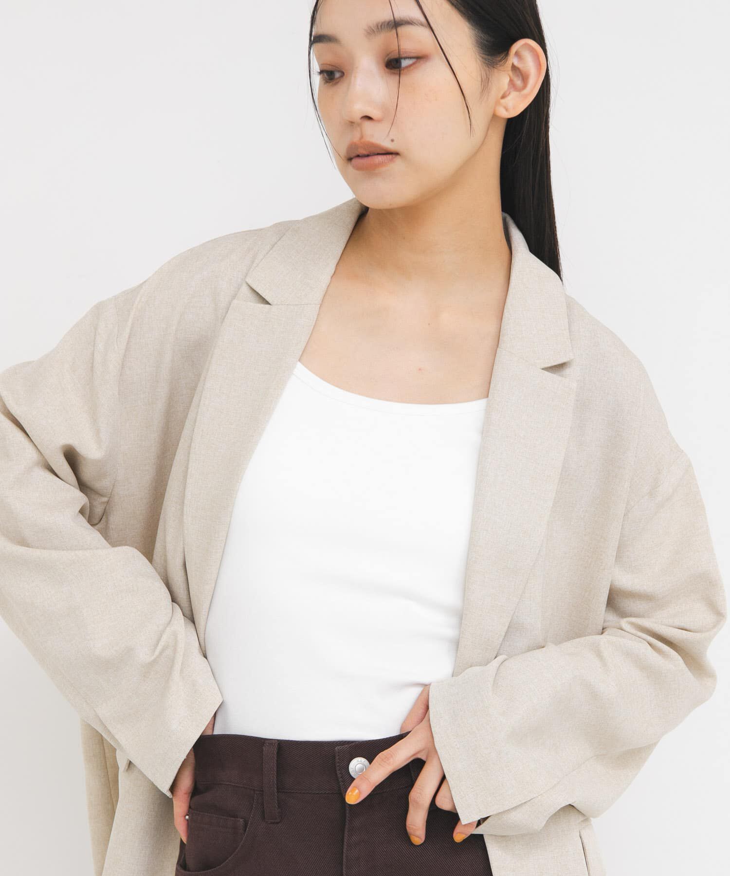  「スパゲティストラップカップ付きキャミ」|キャミソール|