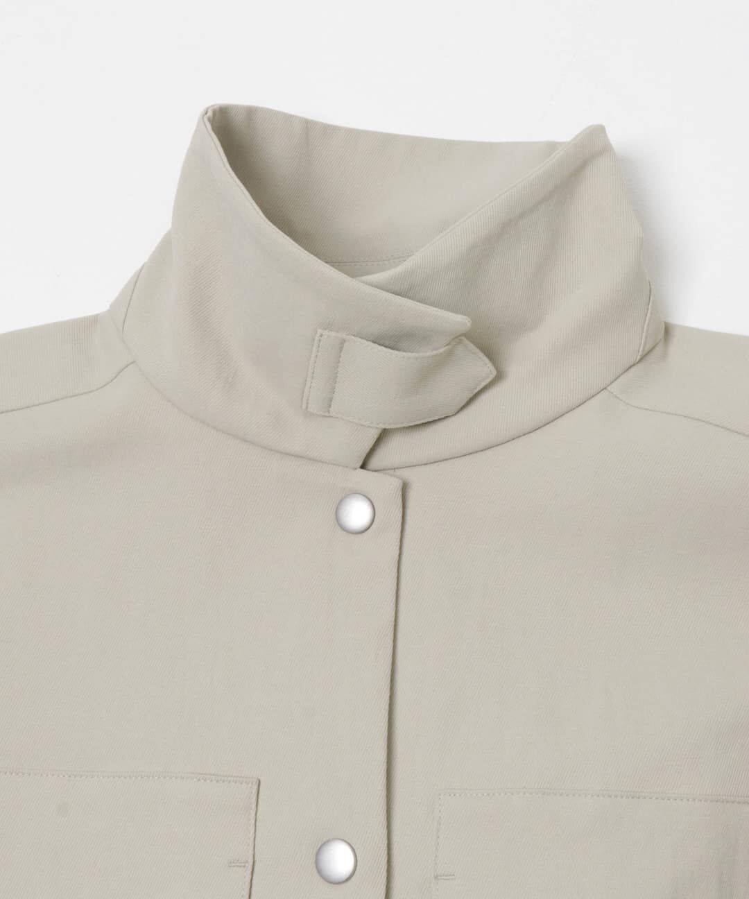  「ポケットディティールジャケット」|ノーカラーコート|