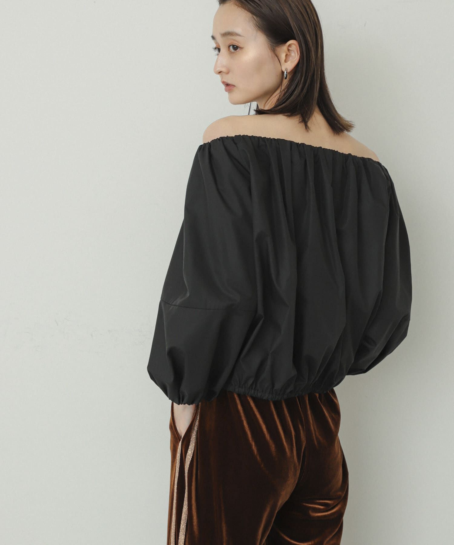SENSE OF PLACE by URBAN RESEARCH「バルーンオフショルブラウス」|シャツ・ブラウス|