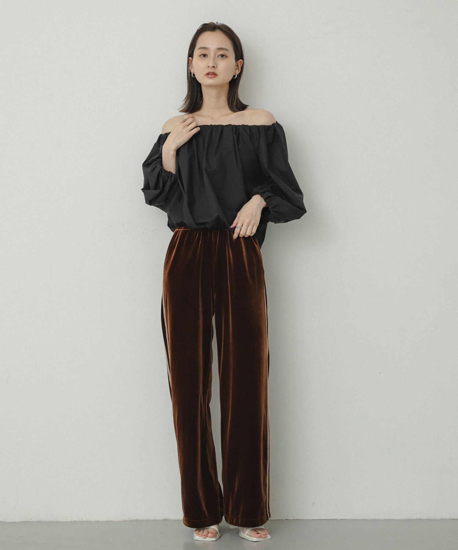 SENSE OF PLACE by URBAN RESEARCH「バルーンオフショルブラウス」|シャツ・ブラウス|