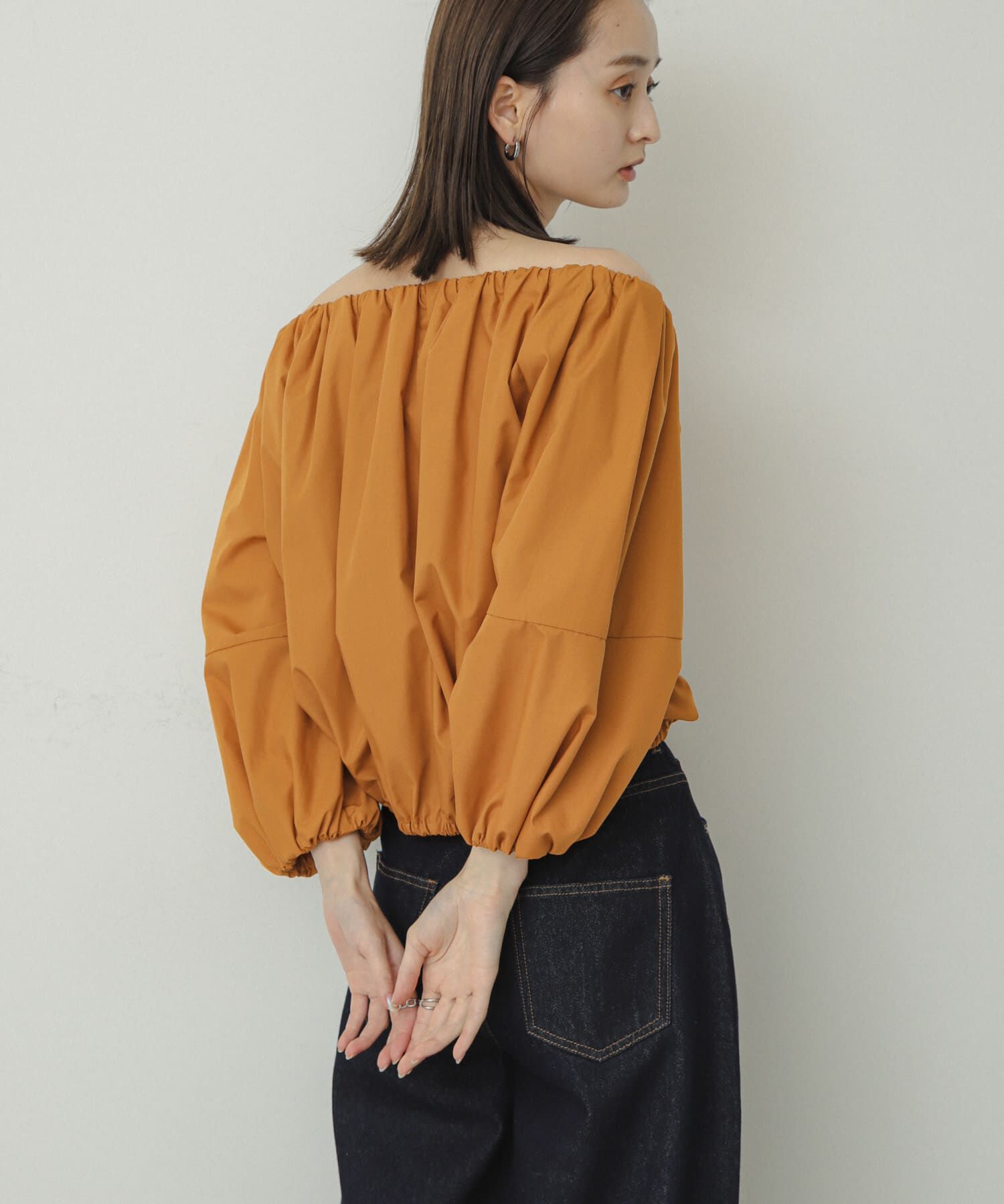 SENSE OF PLACE by URBAN RESEARCH「バルーンオフショルブラウス」|シャツ・ブラウス|