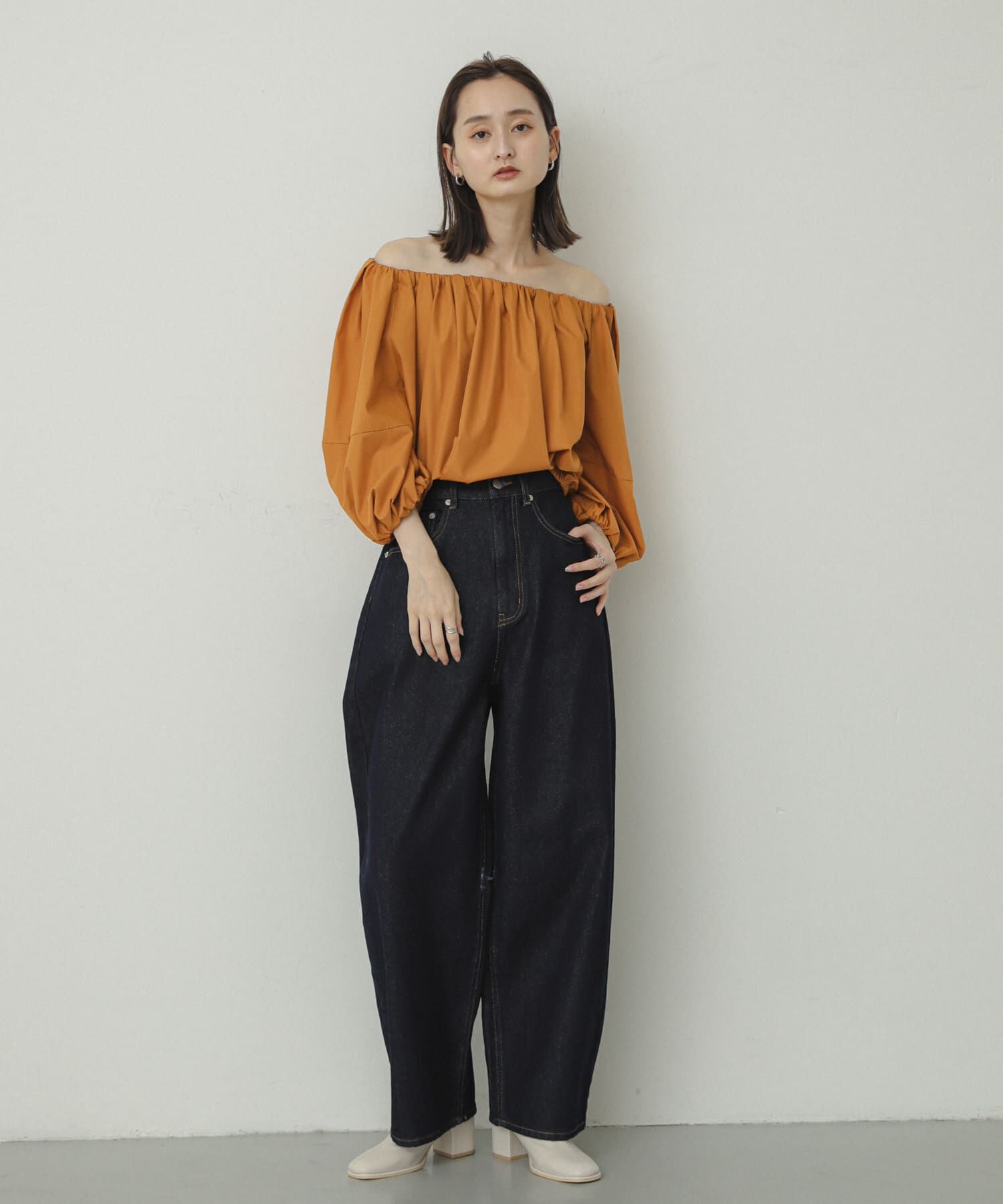 SENSE OF PLACE by URBAN RESEARCH「バルーンオフショルブラウス」|シャツ・ブラウス|