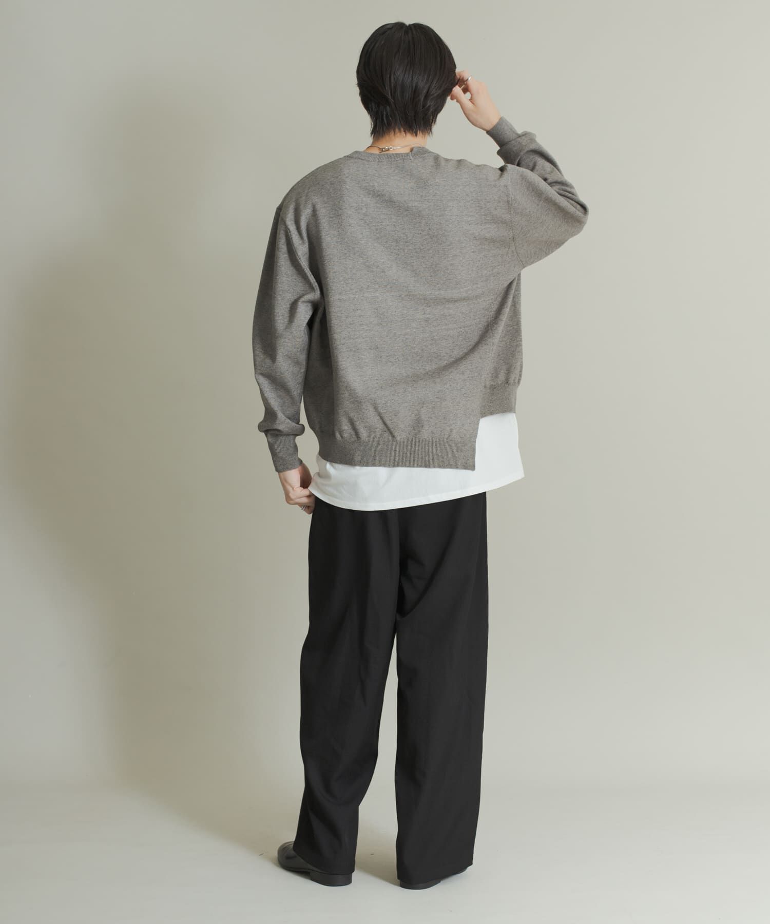 SENSE OF PLACE by URBAN RESEARCH「アシメクルーネックニット」|ニット・セーター|