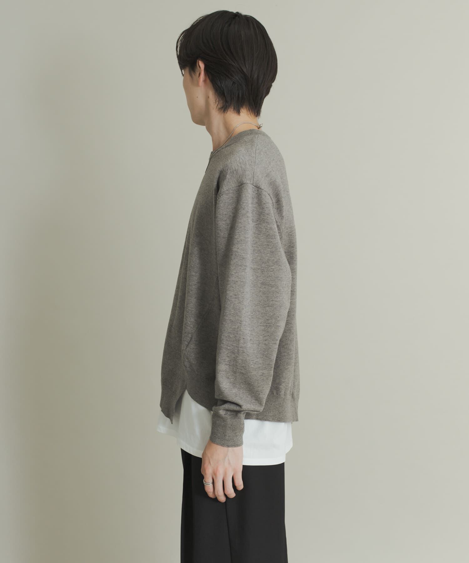 SENSE OF PLACE by URBAN RESEARCH「アシメクルーネックニット」|ニット・セーター|